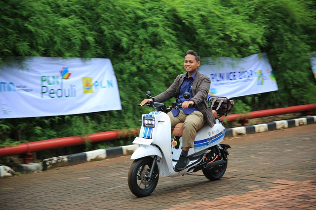 Sepeda Motor Hidrogen karya mahasiswa ITS. Foto: Humas ITS