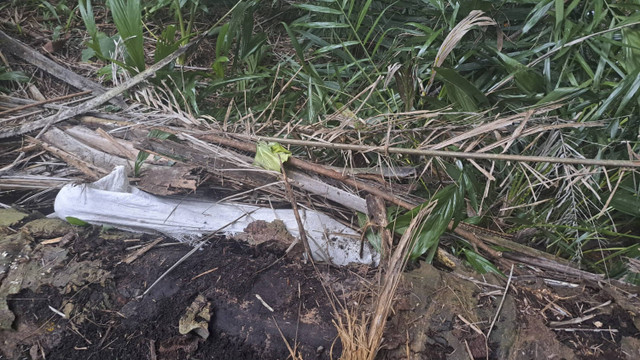 Penemuan mayat dalam karung goni di Pantai Cermin, Kabupaten Sergai. Foto: Dok. Istimewa