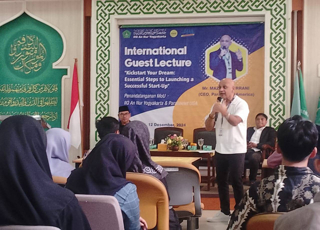 Dok. Pribadi/Mazhar Durrani dalam Kuliah Dosen Tamu di IIQ An Nur Yogyakarta 