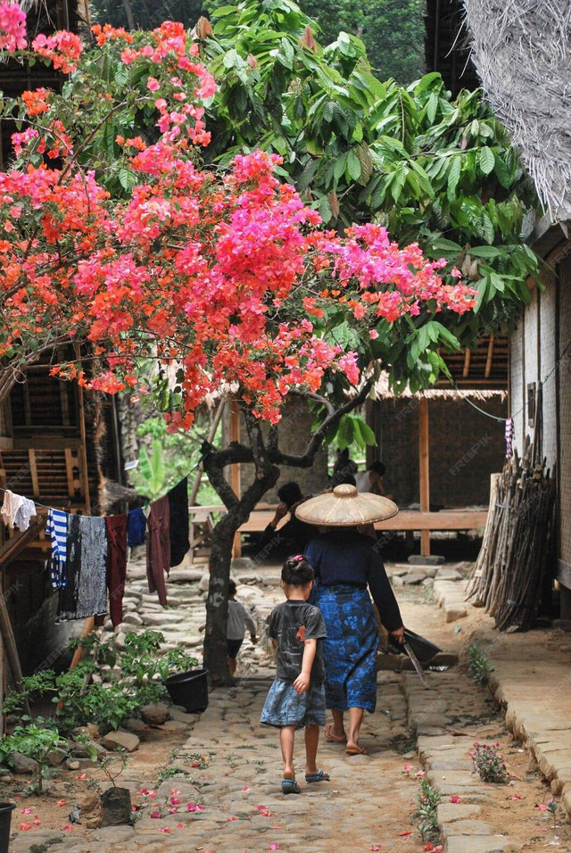 Gambar1. kehidupan suku baduy (freepik.pom)