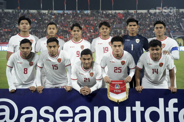 Vietnam vs Indonesia pada pertandingan Piala AFF di Phu Tho Provincial Stadium, Vietnam, Minggu (15/12/2024). Foto: Dok. PSSI