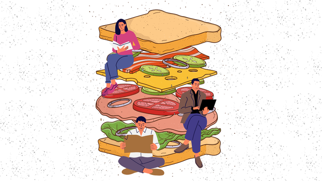 Ilustrasi Sandwich Generation. Sumber: Dokumen Pribadi Penulis