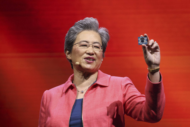 Ketua dan CEO Advanced Micro Devices (AMD), Lisa Su.  Foto: I-HWA CHENG/AFP