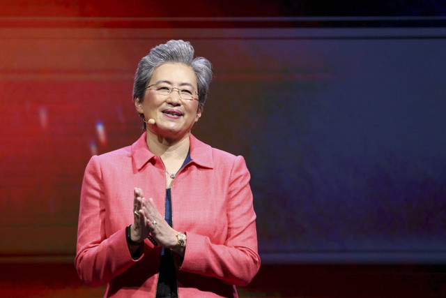 Ketua dan CEO Advanced Micro Devices (AMD), Lisa Su.  Foto: I-HWA CHENG/AFP