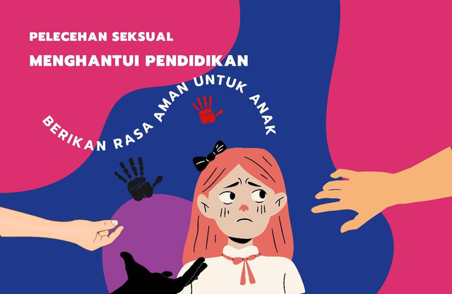 Ilustrasi Pelecehan Seksual. Created by : Canva.com (Nadia Mar'a,17 Des 2024)