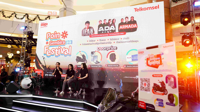 Telkomsel menggelar Poin Gembira Festival 2024 di Summarecon Mall Serpong. Foto: Telkomsel