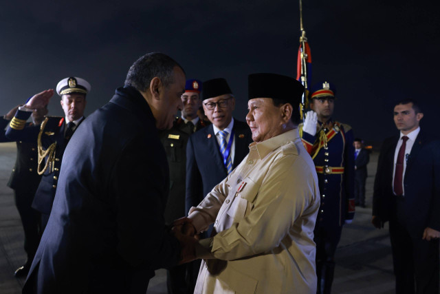 Presiden Prabowo tiba di Mesir. Foto: dok PCO