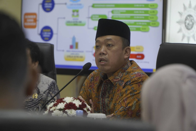 Menteri Agraria dan Tata Ruang/Kepala Badan Pertanahan Nasional (ATR/BPN), Nusron Wahid, saat di Kantor PP Muhammadiyah Yogyakarta, Rabu (18/12/2024).  Foto: Dok. Muhammadiyah