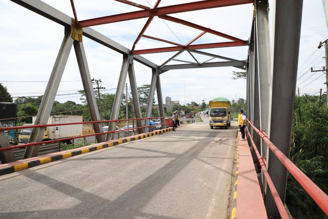 Jembatan Way Pedada di Jalan Lintas Sumatera, Kecamatan Banjar Agung, Tulang Bawang, Lampung. | Foto: BPJN Lampung