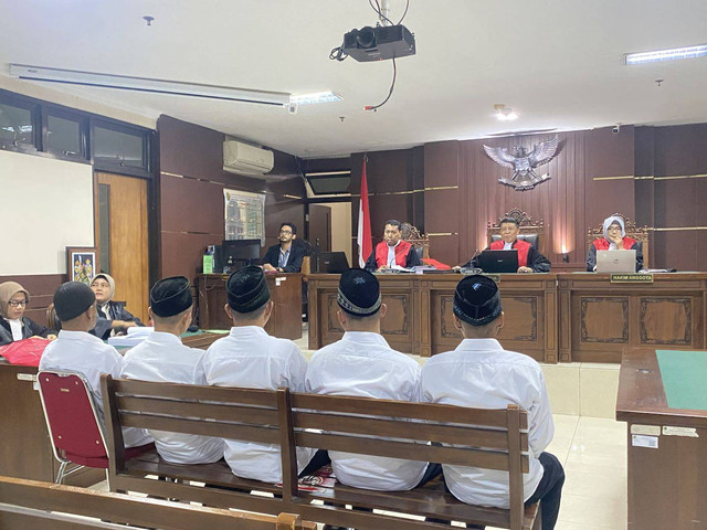 Sidang kasus dugaan politik uang dalam Pilkada Sleman 2024 di PN Sleman, Rabu (18/12). Foto: Resti Damayanti/Pandangan Jogja