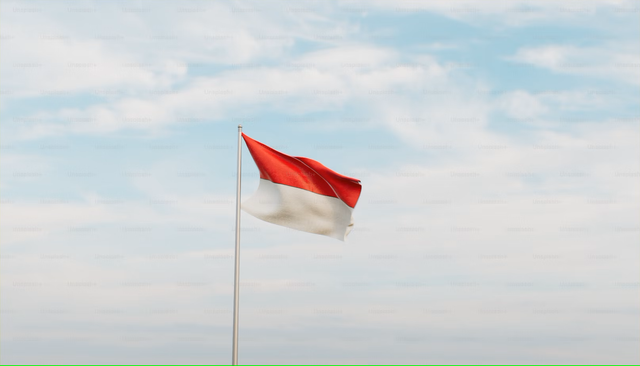 Bendera Merah Putih (sumber: Unsplash/Planet Volumes)