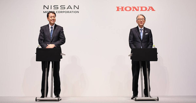 Representative Executive Officer, President and CEO Nissan Motor Corporation, Makoto Uchida dan President and Representative Executive Officer, Honda Motor Corporation, Toshihiro Mibe. Foto: Honda