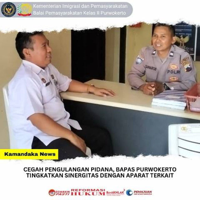 Cegah Pengulangan Pidana, Bapas Purwokerto Tingkatkan Sinergitas dengan Aparat