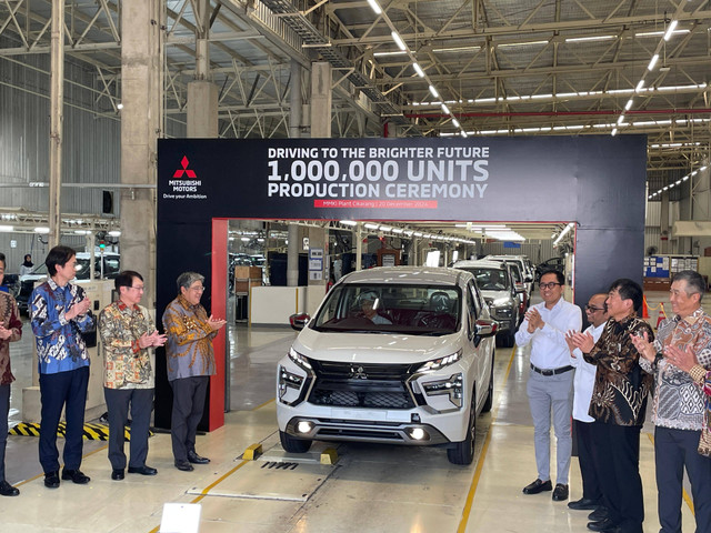 Mitsubishi Motors rayakan pencapaian produksi 1 juta unit di Indonesia. Foto: Sena Pratama/kumparan