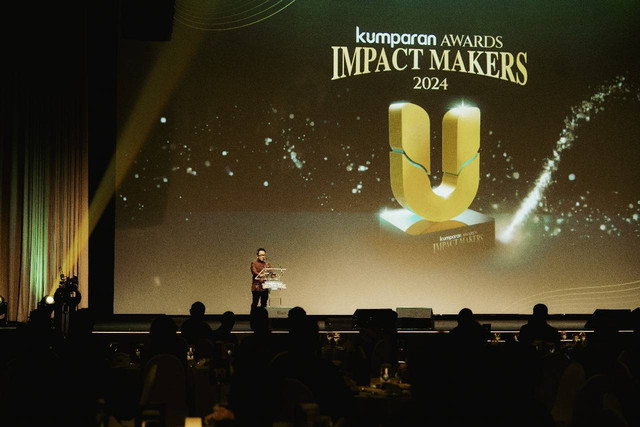 Acara pengharagaan kumparan Awards Impact Makers di The Ballroom, Djakarta Theater pada Kamis (19/12). Foto: kumparan