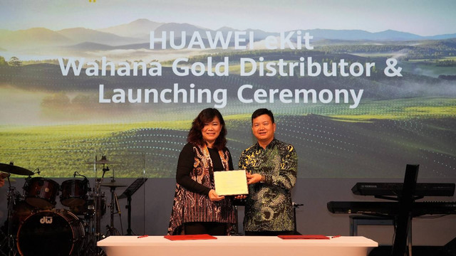 Kerja sama Huawei Enterprise Group Indonesia dengan PT Wahana Piranti Teknologi. Foto: Huawei