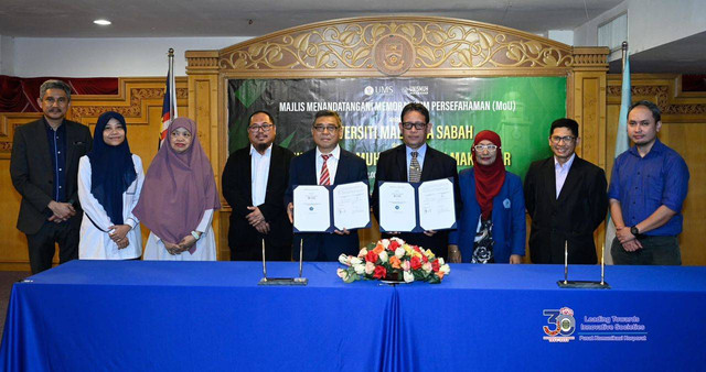 Unismuh Makassar dan Universiti Malaysia Sabah (UMS) menggelar Penandatanganan Nota Kesepahaman bidang Pendidikan Internasional yang digelar di Rektorat UMS Malaysia