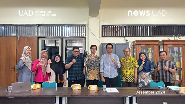 Suasana Diskusi Kolaborasi antara FAI Universitas Ahmad Dahlan (UAD) dan UCY. (Dok. FAI UAD)