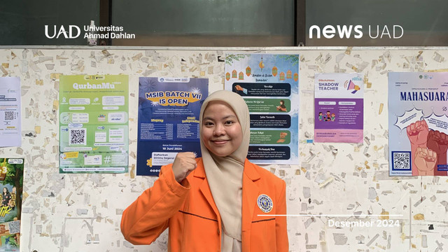 Putri Septiana, Juara I Pilmapres UAD (Dok. Eka)