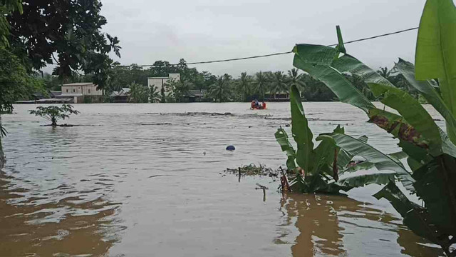 Banjir di Kabupaten Barru, Sulawesi Selatan, Sabtu (21/12/2024). Foto: Dok. Istimewa