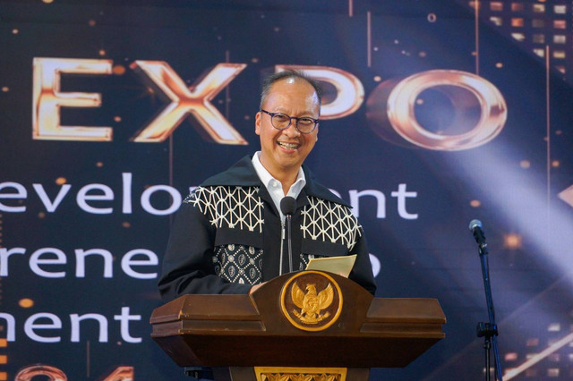 Menteri Perindustrian Agus Gumiwang dalam IDEA Expo 2024. Foto: Kementerian Perindustrian RI