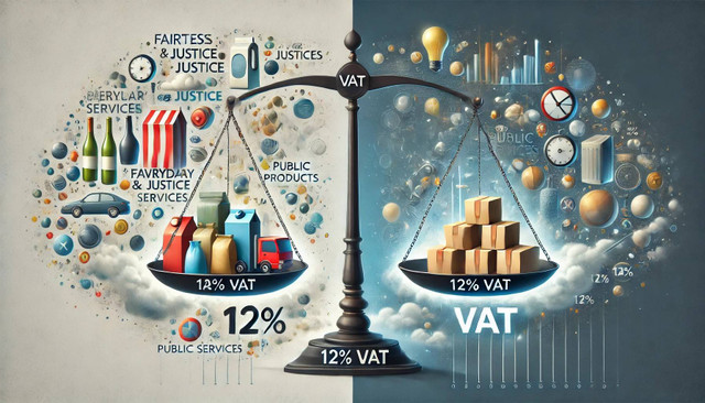 Ilustrasi kenaikan PPN 12% dan dampaknya terhadap keadilan pajak