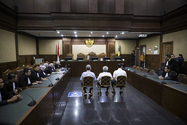 Suasana sidang pembacaan vonis terdakwa kasus dugaan korupsi Harvey Moeis di Pengadilan Tipikor, Jakarta, Senin (23/12/2024). Foto: Iqbal Firdaus/kumparan