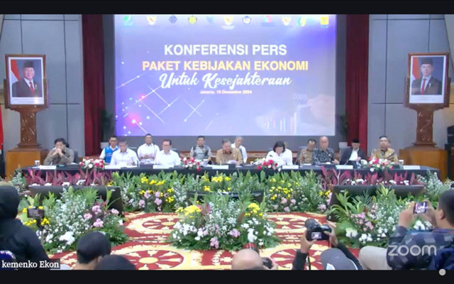 Konferensi Pers Paket Stimulus Ekonomi untuk Kesejahteraan. Dok. Kemenkeu RI. 