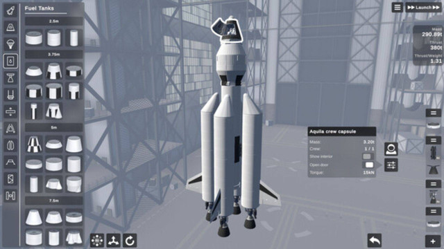 Ilustrasi cara bermain Spaceflight Simulator 2. Foto: Steam