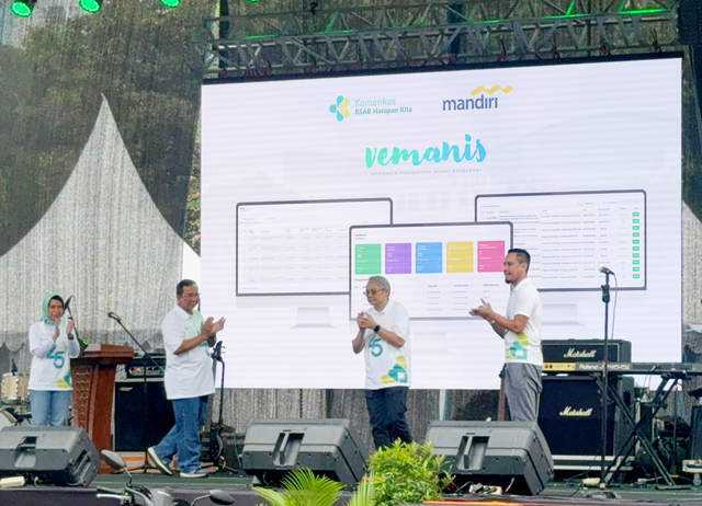 Bank Mandiri jalin kerja sama dengan RSAB Harapan Kita lewat digitalisasi Dashboard Vendor Manajemen Sistem (Vemanis). Foto: Dok. Bank Mandiri