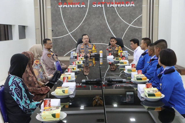 Polres Tulungagung Menerima Siswa Siswi SMA taruna Nusantara