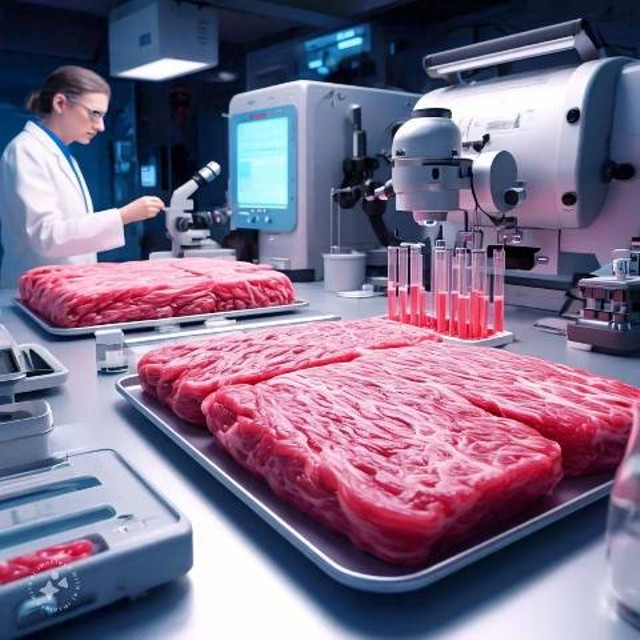 Sumber Gambar1. Kunjungi situs Unsplash ((link unavailable)) dan cari "Lab Grown Meat".2. Kunjungi situs Getty Images ((link unavailable)) dan cari "Lab-Grown Meat".3. Kunjungi situs Pexels ((link unavailable)) dan cari "Lab Grown Meat".