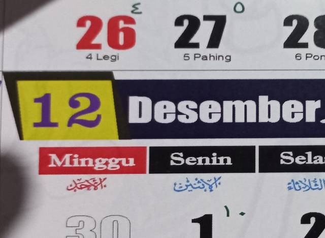 fsumber : Dokumen Prinadi "Desember Kalender"