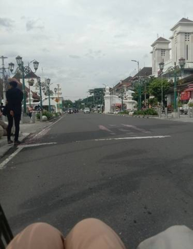 Jalanan sekitar Malioboro dan Titik Nol Yogyakarta yang diambil pada 6 Desember 2