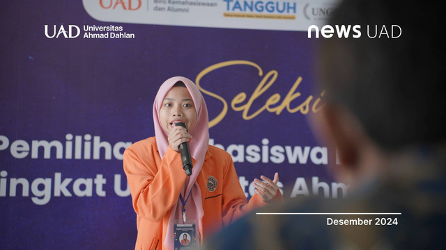 Mahasiswi Ilmu Komunikasi UAD Raih Harapan II di Pilmapres Tingkat Universitas (Foto Zulfatin Nafisah)