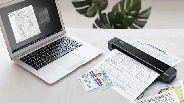 Ilustrasi scanner portable, Brother Compact Document Scanner ADS-1200. Foto: Brother  