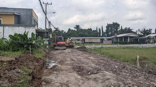 Perbaikan Jalan Hi Madang, Sukarame, Bandar Lampung | Foto: Eva Nurdiah/Lampung Geh