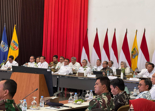 Rapat Koordinasi Swasembada Pangan Nasional, yang dipimpin oleh Menteri Koordinator Bidang Pangan, Zulkifli Hasan | Foto : Eka Febriani / Lampung Geh