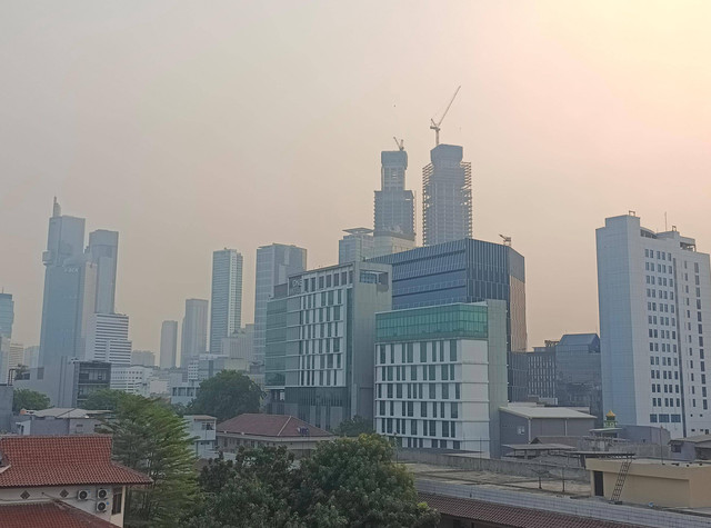 Kota besar dengan industri yang mengelilinginya selalu berjuang dengan terpaan emisi yang menurunkan kualitas udara serta memunculkan masalah kesehatan di masyarakat (sumber: dokumen pribadi)