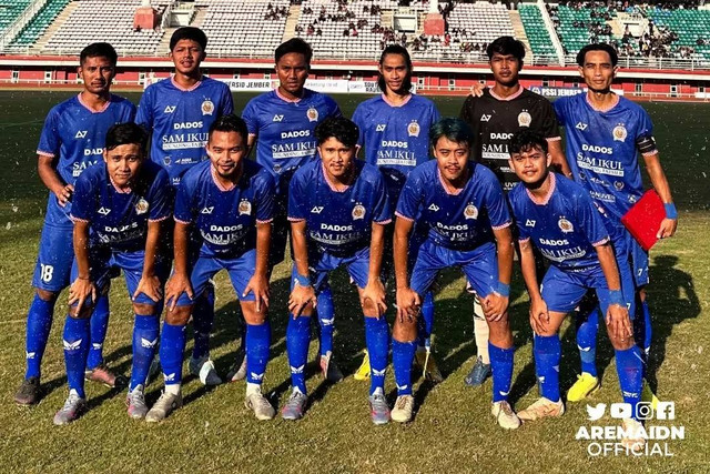 Arema Indonesia yang akan bertanding di Liga 4 Jawa Timur 2024. Foto: Instagram/@aremaidnofficial