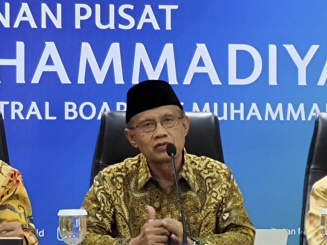 Pimpinan Pusat Muhammadiyah menggelar refleksi akhir tahun 2024 di Kantor PP Muhammadiyah, Yogyakarta, Senin (30/12/2024). Foto: Arfiansyah Panji Purnandaru/kumparan