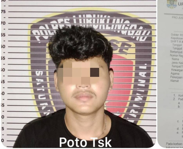  Pelaku Toni Aris alias Chandra saat diamankan polisi. (ist)