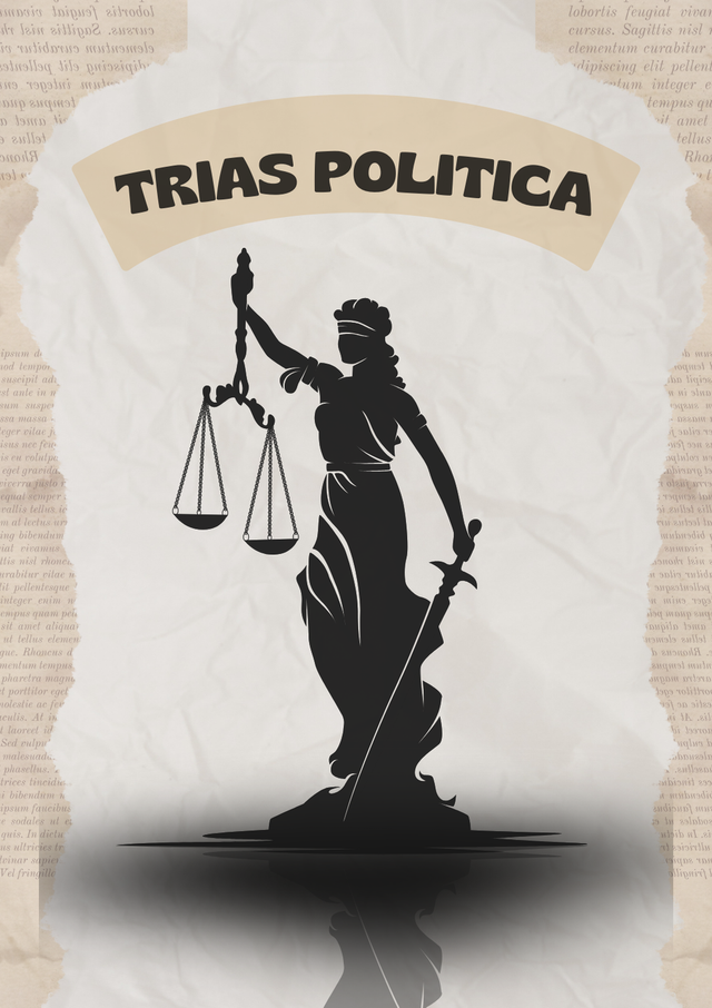 ilustrasi Trias Politica (Ilustrasi Sendiri Canva)