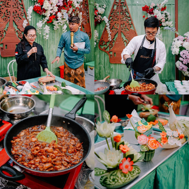 Rindang Catering sukses menggelar acara spesial bertajuk Rindang Hajatan 2024. Ada atraksi kuliner seperti pembuatan garnish dan live cooking demo. Foto: istimewa