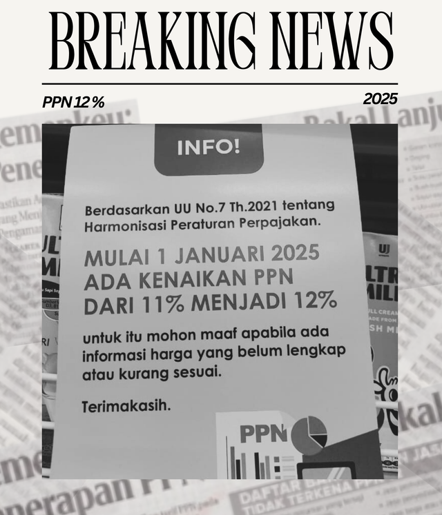 Sumber : Kenaikan Tarif PPN 12% (ilustrasi pribadi)