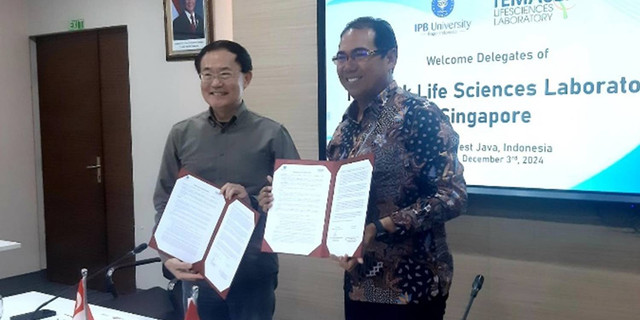 IPB University Jalin Kerja Sama dengan Temasek Life Sciences Ltd Singapura