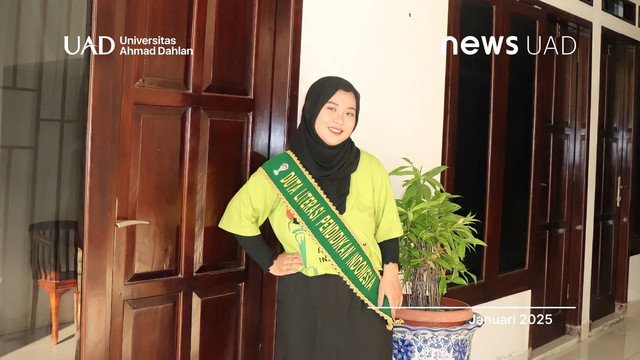 Mawar Ledya Serli Mahasiswa Inspiratif Universitas Ahmad Dahlan (Dok. Mawar)