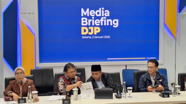 Media Briefing Direktorat Jenderal Pajak (DJP) di Kantor DJP, Jakarta Selatan pada Kamis (2/11). Foto: Argya D. Maheswara/kumparan 