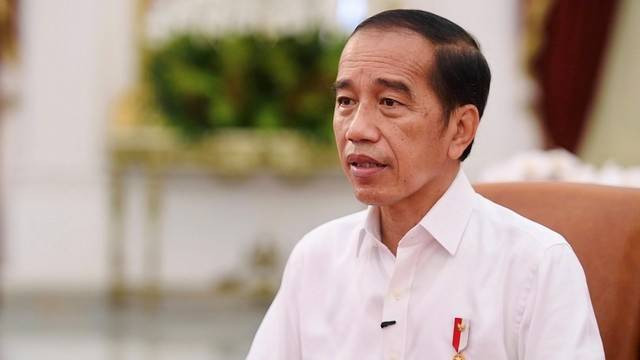 Pernyataan Pers Presiden Jokowi tentang Pembukaan Kembali Ekspor Minyak Goreng, Istana Merdeka, Kamis (19/5/2022). (Foto: Biro Pers Sekretariat Presiden/Kumparan)