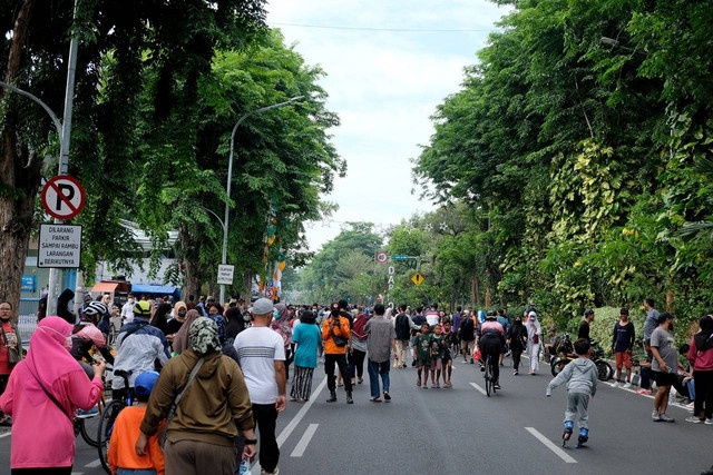 Car free day di Jalan Raya Darmo. Foto: Diskominfo Surabaya 